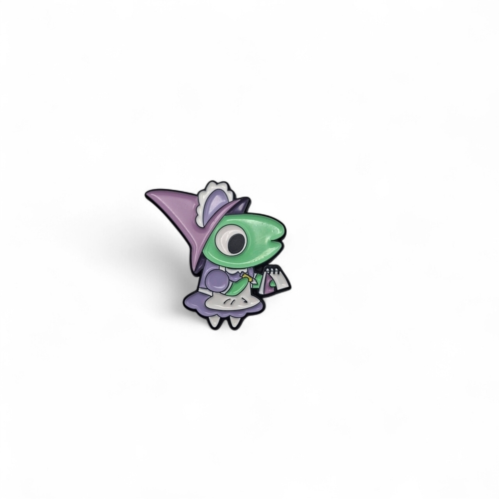 Smiling Friends Glep In Maid Costume Enamel Pin